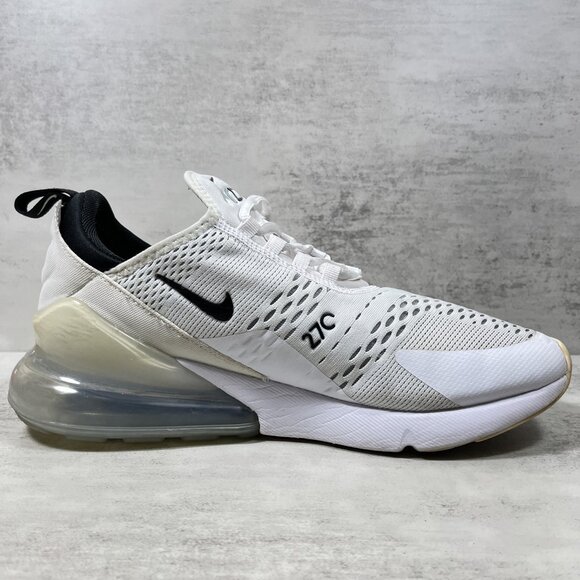 Nike Air Max 270 Running Shoes - Men's Size 10 - White - Picture 2 of 10